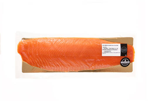 King Smoked Salmon Wholeside Pre-Sliced Kg